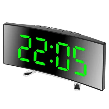 Digitaluhr, LED-Wecker, Schlafzimmer, elektronische Tischuhr mit Temperaturanzeige, einstellbare Helligkeit