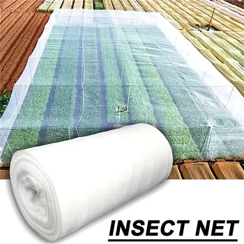 Weißes 60-Mesh-Insektenschutznetz für den Garten, für Pflanzen, Gemüse, Obstpflege, Abdeckung, Blumen, kleine