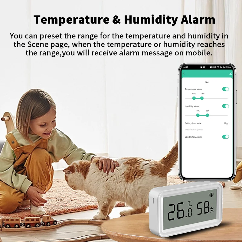 Tuya Zigbee WiFi Temperatur- und Feuchtigkeitssensor – Bild 3