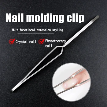 Multifunktions Edelstahl Nail art Gestaltung Pinzette Kreuz Nagel Clip Maniküre Werkzeuge Mode Neue Nail art