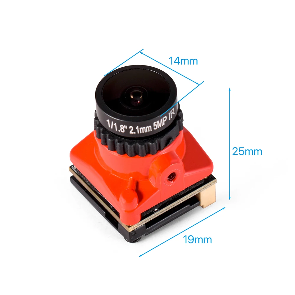 9IMOD FPV-Kamera 1800TVL 5MP 2,1 mm 1/3 Coms IR blockiert ​ – Bild 4
