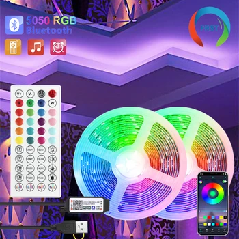 Farbe RGB 5050 LED-Streifen, Bluetooth-Band, Dekor für Zimmer, LED, 10 m, 15 m, 20 m, 30 m