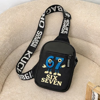 Steal A Brainrot Sling Chest Bags Game 67 Six Seven Satchel Outdoor-Schultertasche, multifunktionale