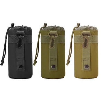 Outdoor Molle Wasserflasche Tasche Rack Camping Wandern Fahrrad Flasche Tasche Zugseil Multifunktionale