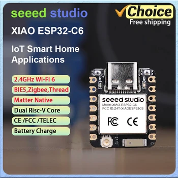 XIAO ESP32-C6/C5 Entwicklungsboard-Modul 2,4GHz WiFi6 BLE 5.0 für Arduino IoT-System Zigbee Smart Home