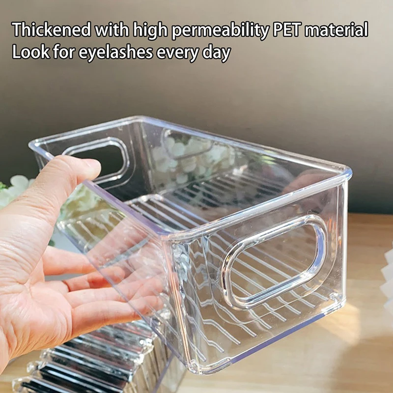 Transparente Wimpern-Aufbewahrungsbox, Make-up-Organizer – Bild 2