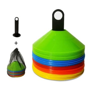 Kegel-Set, Fußball-Trainingsgerät für Kinder, Pro-Disc-Kegel, Beweglichkeit, Übungshindernisse (10 Stück)