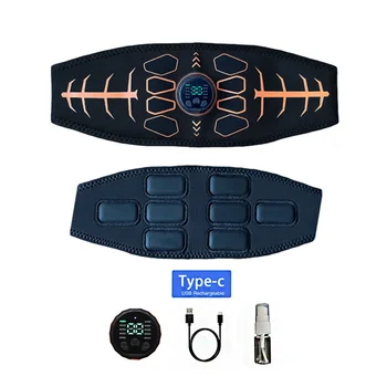 Smart Muscle Toner Bauch Toning Gürtel Abs Trainer USB Aufladen Körper Massager Home Gym Training Fitness