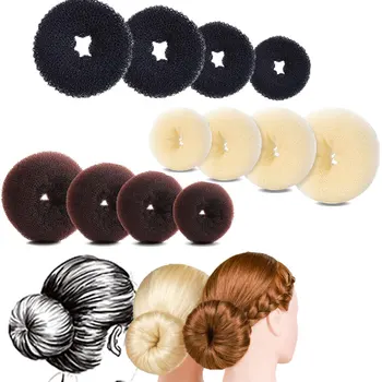 Haarknoten Donut Magie Schaum Produkte Frisur Faul Haar Zubehör Für Mädchen Frauen Dame Einfache (3 Stück)