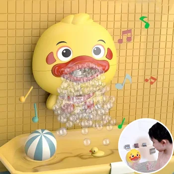 Blase Ente Baby Bad Spielzeug Lustige Kleinkind Bad Blase Maker Pool Schwimmen Badewanne Seife Maschine