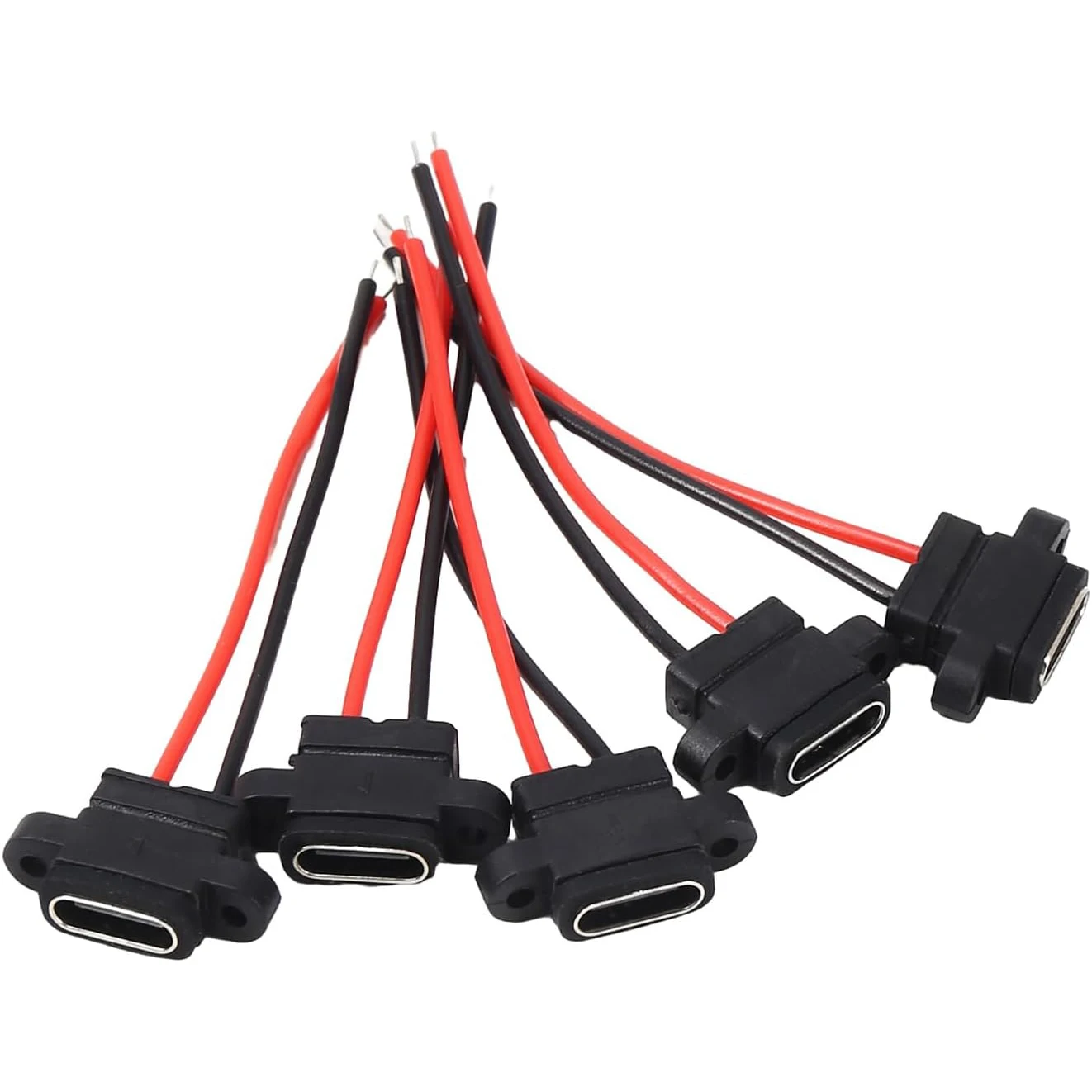 5PCS Typ-C Weibliche Chassis 2 Pin Typ-C Buchse Stecker – Bild 4