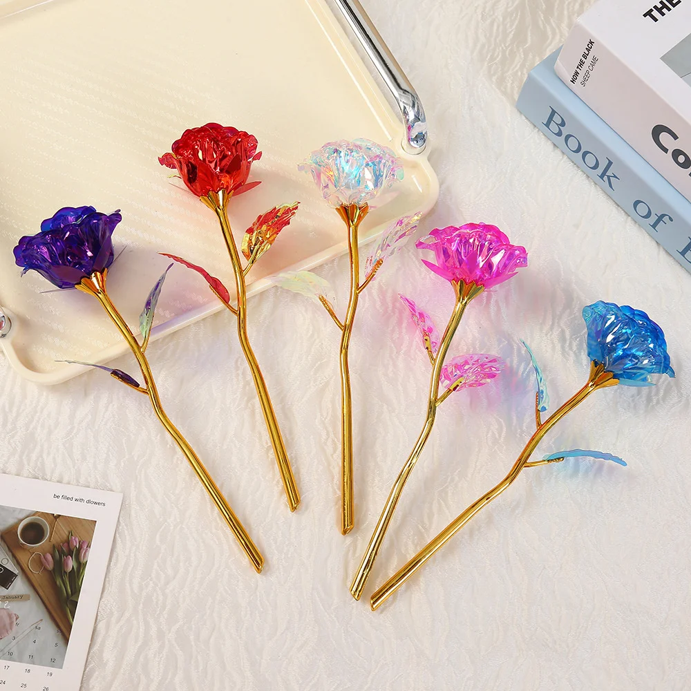 18 cm 24 Karat goldene Rosenblume, Valentinstagsgeschenk – Bild 2