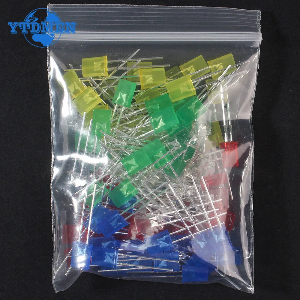 100 teile/los Platz 2*5*7mm LED Diode 2X5X7mm 5 Farben Rot – Bild 5