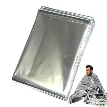 160x210cm Outdoor Notfall Gold-Silber Überlebensdecke Wasserdichte Erste-Hilfe-Rettungsfolie Thermische