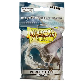 Dragon Shield Innenhüllen, transparent, Standardgröße, 100 ct, Kartenschutz, Einzelpackung für Tischspiele