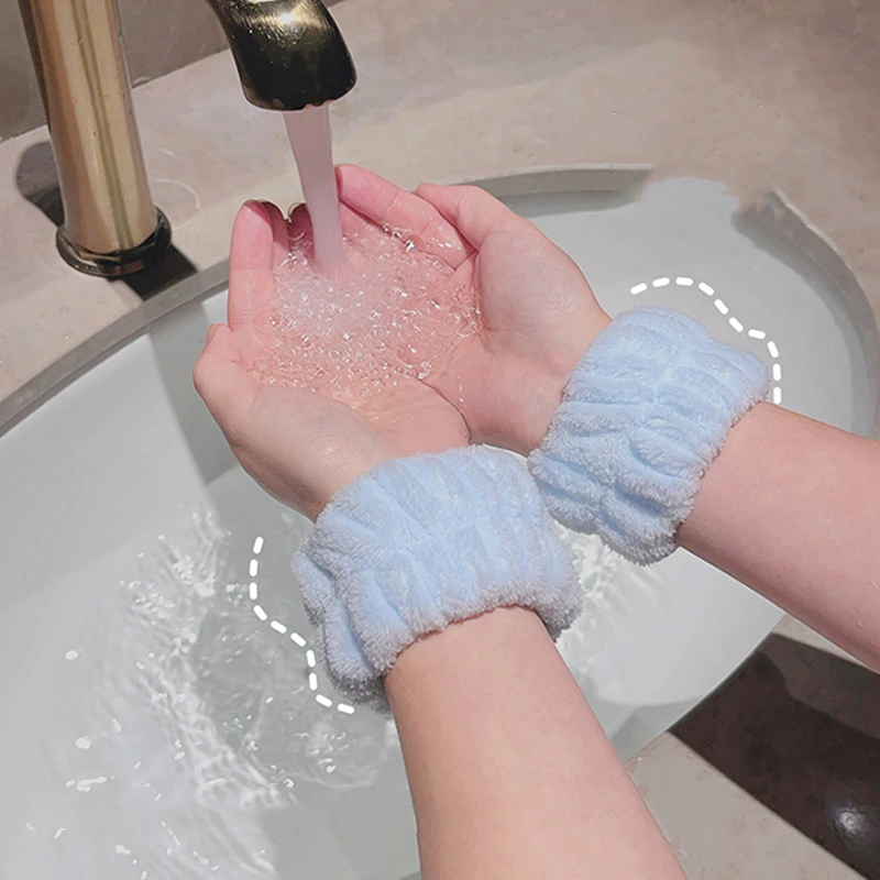 2PCS Wiederverwendbare Spa Handgelenk Waschband Weiche – Bild 2