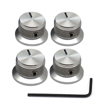 Gitarrenknöpfe, Aluminium-Potentiometerknöpfe, Top-Hut-Knöpfe, Steuerknopf (3 Stück)