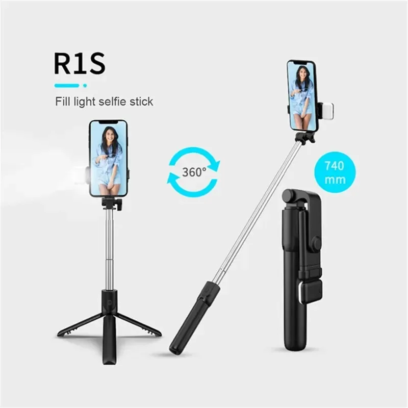 Handy-Selfie-Stick Stativ mit Bluetooth-Fernbedienung – Bild 3