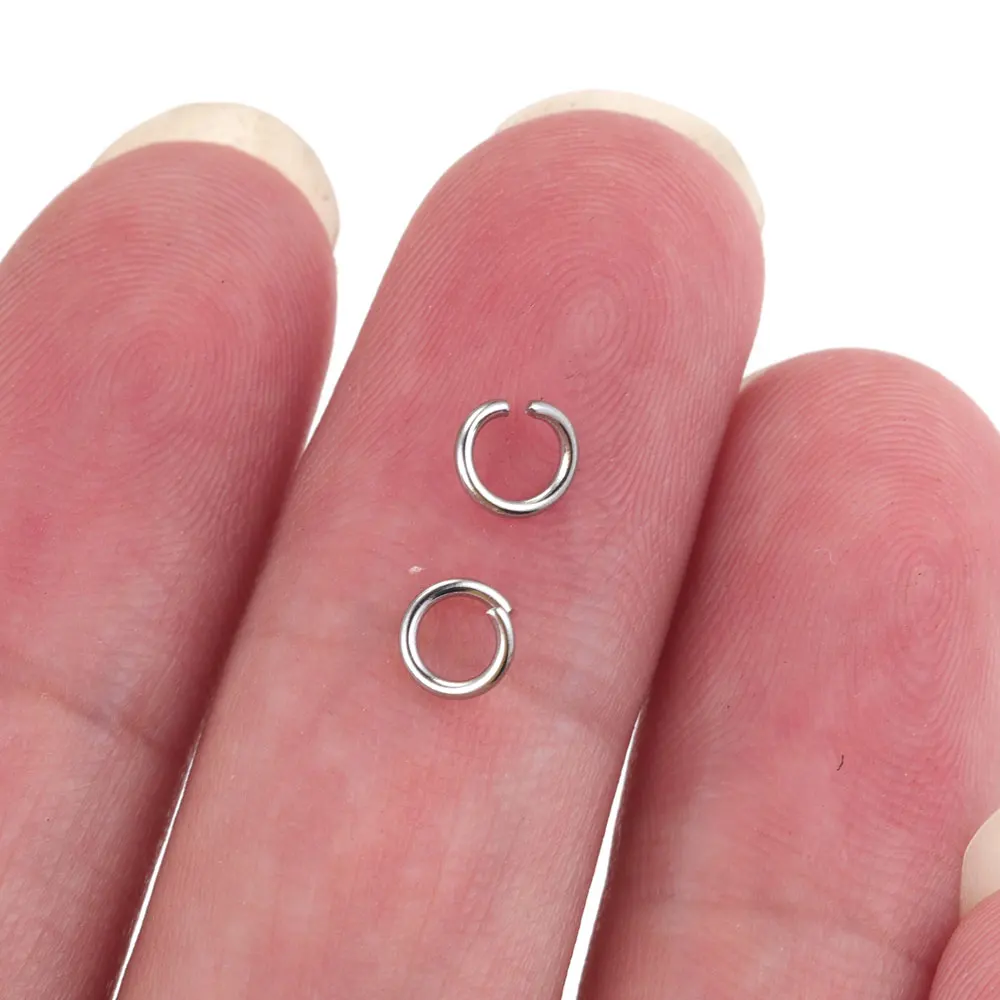 200 stücke Edelstahl Offene Binderinge Für Schmuck Machen – Bild 5