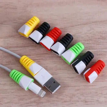 Kabelschutz, bunt, langlebig, USB-Ladekabel, Schutzhülle, Kabelschutz, Datenleitungszubehör (10 Stück)