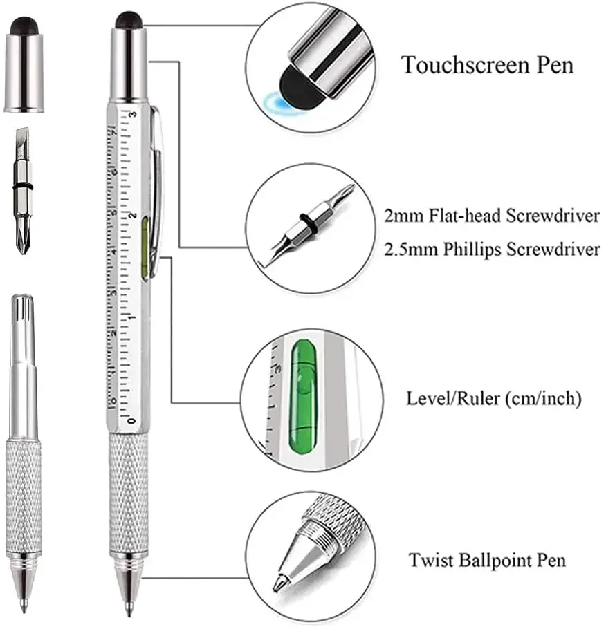 7-in-1 Multifunktionsstift Touchscreen-Stylus Kapazitiver – Bild 2