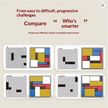Logik-Puzzle, Logik-Denktraining, Bausteinspiele, Puzzle-Blöcke, interaktive Intelligenzentwicklung, Spielzeug