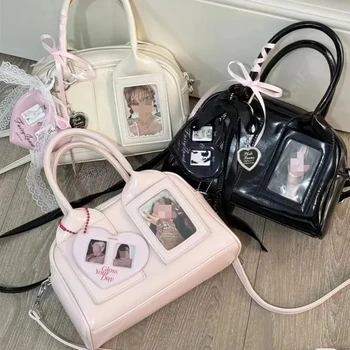 Y2K Harajuku Schulter Tasche Frauen Koreanische Transparent Ita Tasche Umhängetasche Weibliche Japanische