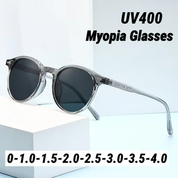 Kleine Rahmen Runde Myopie Sonnenbrille Retro Marke Designer Sonnenbrille UV400 Shades Brillen Männer Brille