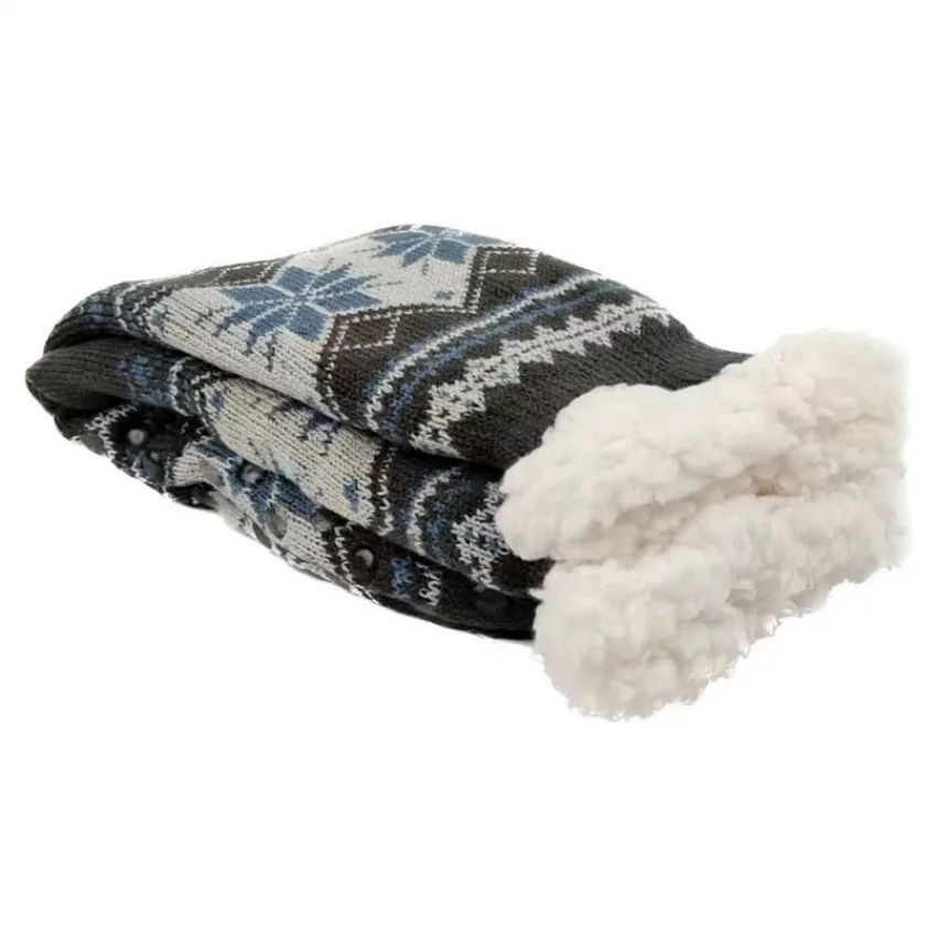 Wintersocken für Herren, flauschig, warm, kurz, plus Samt – Bild 4