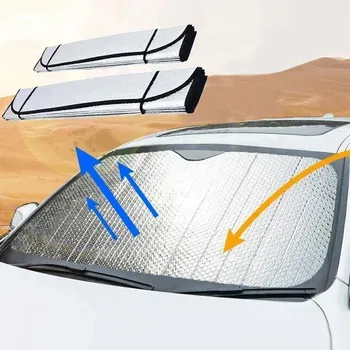 Auto-Sonnenblenden für Vorder- und Heckscheibe, Sommerlicher Sonnenschutz, Wärmeisolierung