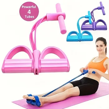 Widerstandsband-Set für das Heim-Fitnessstudio, Bauchübungsgeräte, Rudergerät-Zubehör, verbessert die Kraft