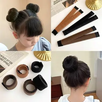 Dame Mädchen Haar Zubehör Süße Französisch Gericht Gemacht Haar Band Ball Twist Magie DIY Werkzeug Brötchen