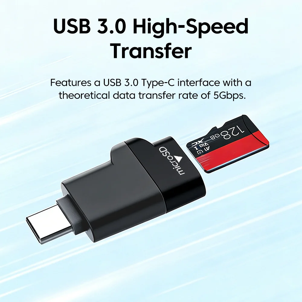 Typ-C 3.0 Mini TF-Kartenleser Externer Speicheradapter für – Bild 2