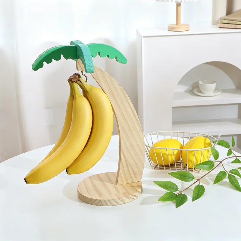Bananenregal aus Holz zum Aufhängen, Küchenregal, simuliertes