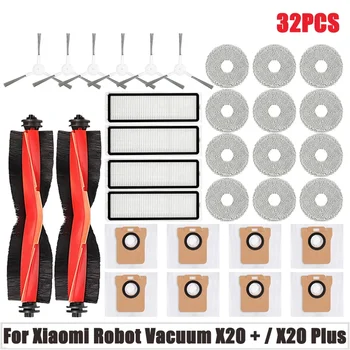Xiaomi Roboterstaubsauger X20 Plus Ersatzteile: Hauptbürste, Seitenbürste, HEPA-Filter, Wischtuch