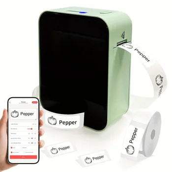 Marklife Thermischer Etikettendrucker P15, tintenloser, kabelloser Bluetooth-Etikettendrucker, 203 dpi