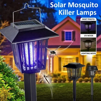 Solar-Insektenvernichter, wasserdichter Mückenvernichter für den Außenbereich und beleuchtungsabweisende Lampe