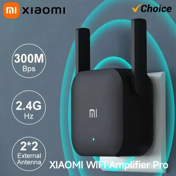 Xiaomi Pro 300Mbps WiFi Extender Booster 2,4G Wireless Repeater, Dual Antenne Netzwerk Signal Verstärker