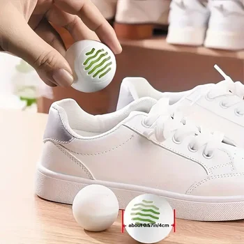 Deodorant-Erfrischerbälle für Schuhe, Tee-Duft, essentielle Fußpflege, alltäglicher Schuhduft (6 Stück)