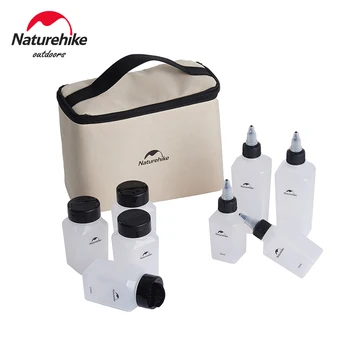 Naturehike Gewürzglas, 8-teilig, Gewürzbehälter-Set, tragbar, für Picknick im Freien, Gewürzflasche