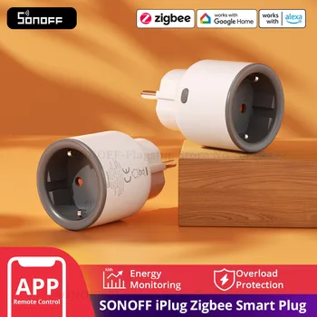 SONOFF S60ZB EU iPlug Zigbee Smart Plug Energie Überwachung Drahtlose Steckdose Timer Smart Switch Arbeit