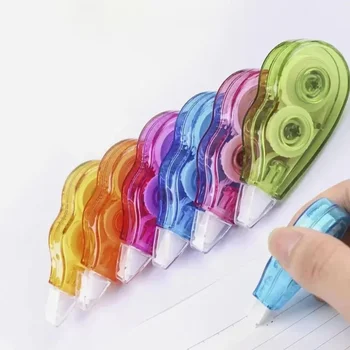 Korrekturband-Set, Kawaii, mechanisches Korrekturband mit niedlichem Design - perfekt zum Dekorieren (6 Stück)