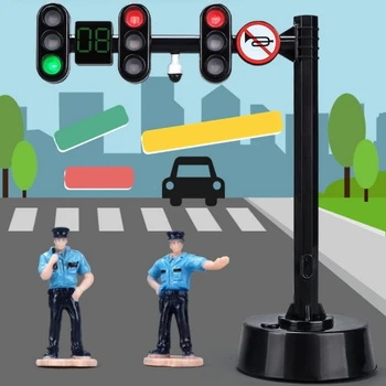 Ampel spielzeug für Kinder, Ton & Licht, Verkehrs zeichen lampe, frühe pädagogische Spielzeugs ammlung