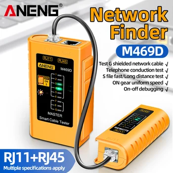Netzwerk-Kabeltester M469D für RJ45, RJ11 und RJ12
