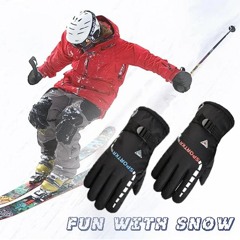 Winter Radfahren Handschuhe Wasserdicht Antislip Outdoor – Bild 5