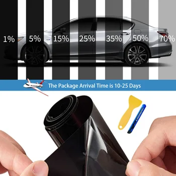 50 cm x 3/6 m Auto Fenster Privatsphäre Tönung Film Auto Vinyl Anti Look Glas Aufkleber Folien Keramik Sommer