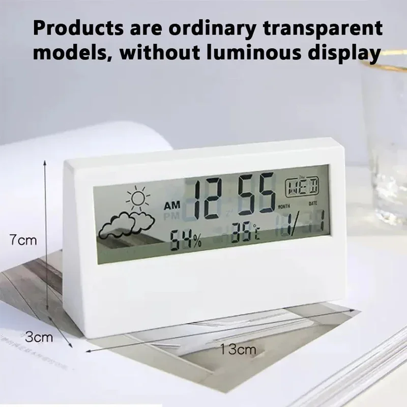 Elektronische Uhr Temperatur Luftfeuchtigkeit Meter – Bild 6
