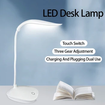 LED Lesen Schreibtisch Lampe Tragbare Schreibtisch Lampe USB Lade Tisch Licht Touch Dimmen Lernen Augenschutz