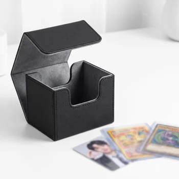 Kpop-Fotokarten-Deckbox, Karten-Aufbewahrungsbox für 100 Einzelkarten mit Schutzhülle