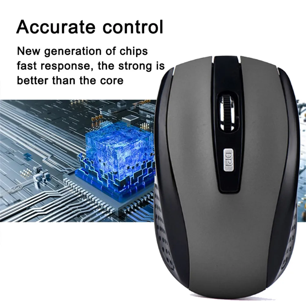 Drahtlose Maus, leise Maus, 2,4 G, tragbare mobile optische – Bild 5
